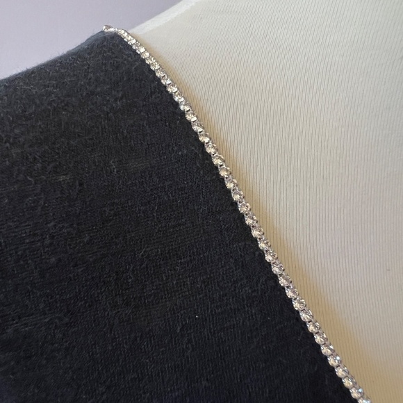 MAJESTIC FILATURES PARIS TOP 3-M LINEN SILK CRYSTAL NECKLINE CASUAL ELEGANCE - Picture 7 of 13